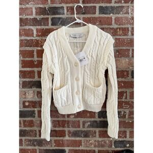 Anthropology Endless Rose Cable Knit Cardigan Sweater